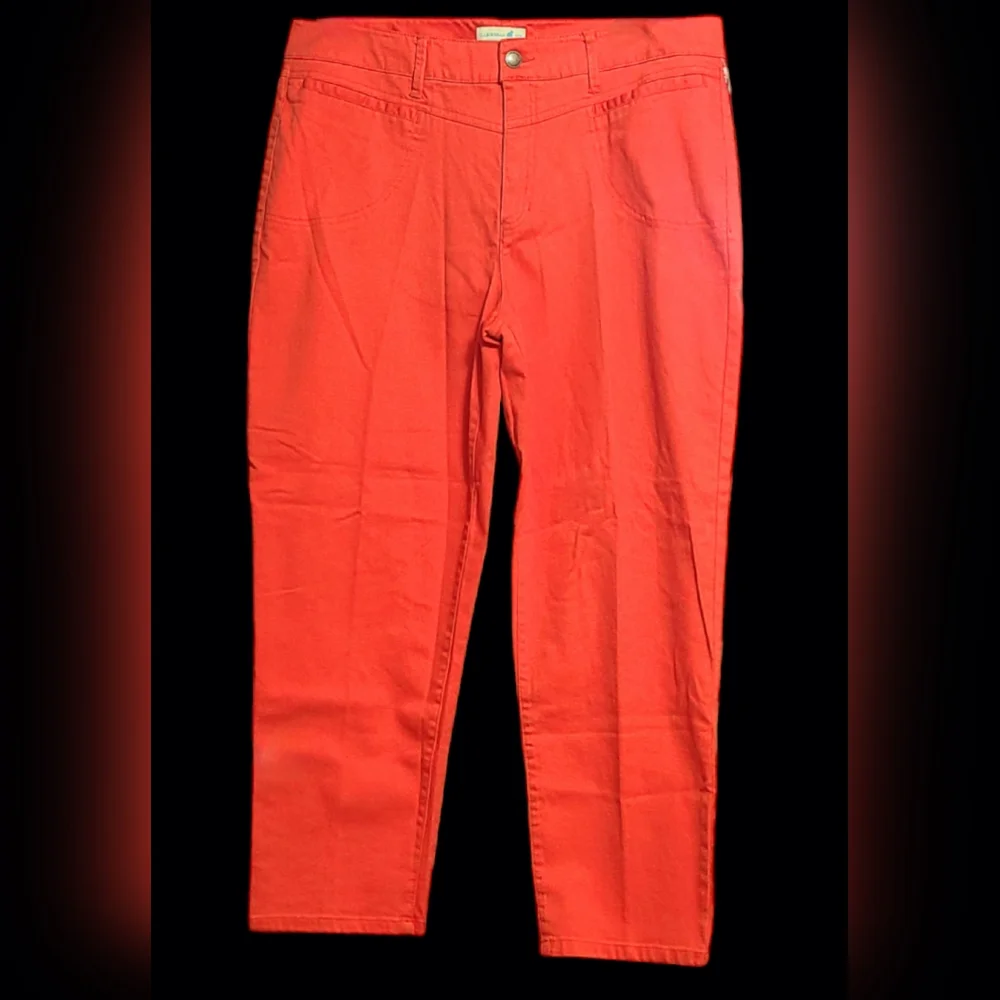 NWT Caribbean Joe size 14 orange pants - Picture 1 of 6